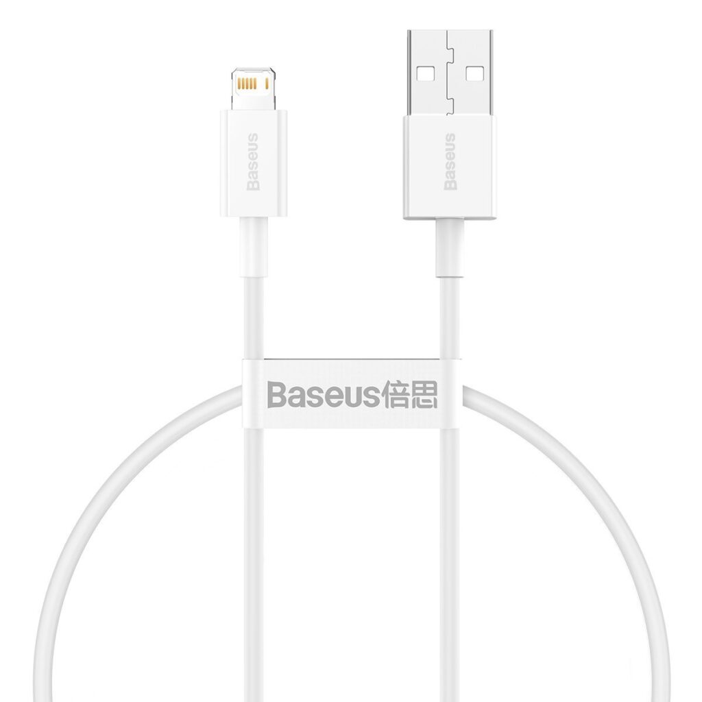 Baseus Καλώδιο USB σε Lightning Superior Series 2.4A 0.25m (Λευκό)