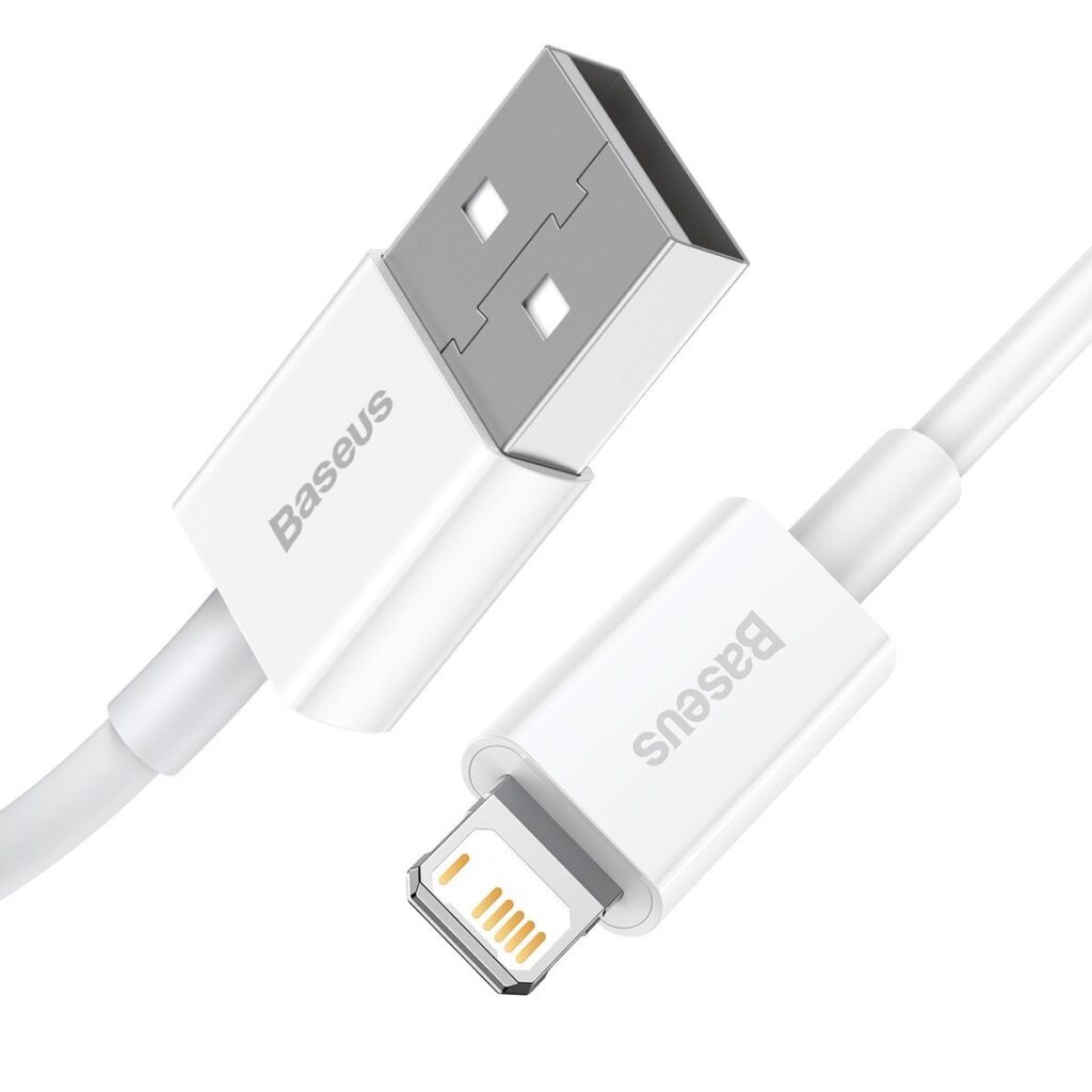 Baseus Καλώδιο USB σε Lightning Superior Series 2.4A 0.25m (Λευκό)