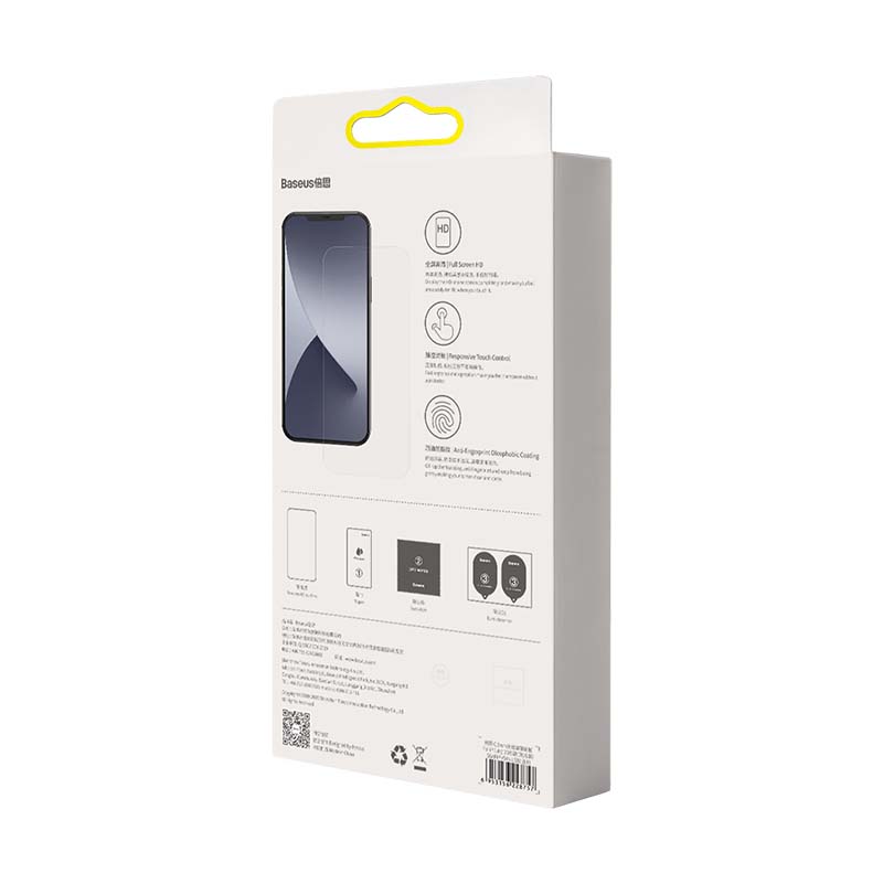 Baseus Προστατευτικό Οθόνης Tempered Glass 0.3mm για iPhone 12 Pro Max (2τμχ) (Διαφανές)