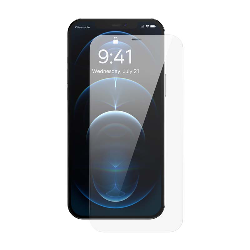 Baseus Προστατευτικό Οθόνης Tempered Glass 0.3mm για iPhone 12/12 Pro (2τμχ) (Διαφανές)