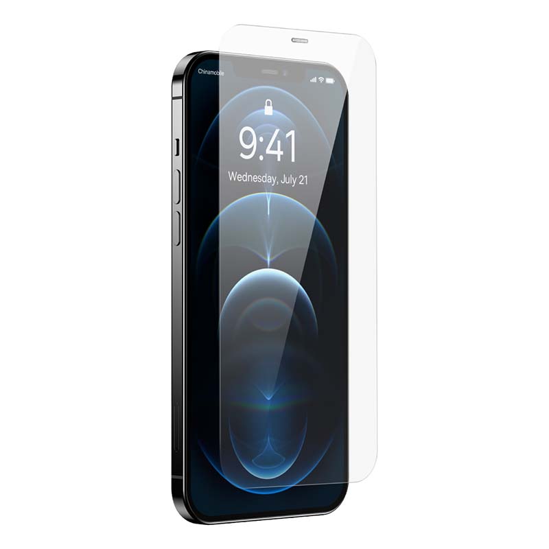 Baseus Προστατευτικό Οθόνης Tempered Glass 0.3mm για iPhone 12/12 Pro (2τμχ) (Διαφανές)