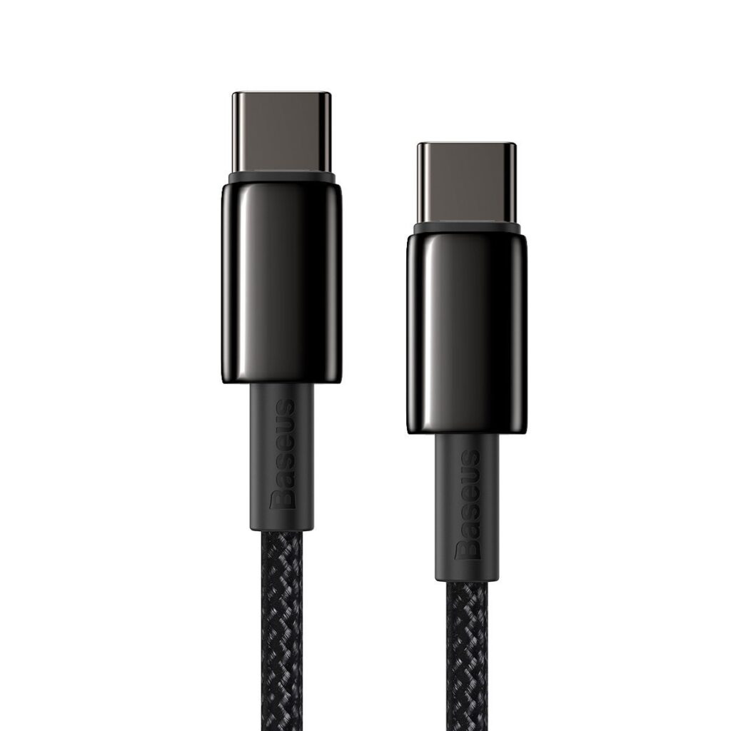 Baseus Καλώδιο USB-C σε USB-C Tungsten Gold 100W 1m (Μαύρο)