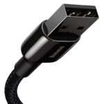 Baseus Καλώδιο USB σε Lightning Tungsten Gold 2.4A 1m (Μαύρο)