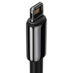 Baseus Καλώδιο USB σε Lightning Tungsten Gold 2.4A 1m (Μαύρο)