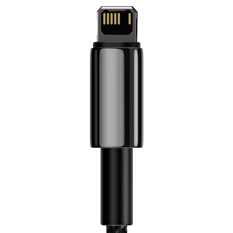 Baseus Καλώδιο USB σε Lightning Tungsten Gold 2.4A 1m (Μαύρο)