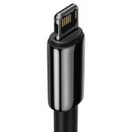 Baseus Καλώδιο USB σε Lightning Tungsten Gold 2.4A 2m (Mαύρο)