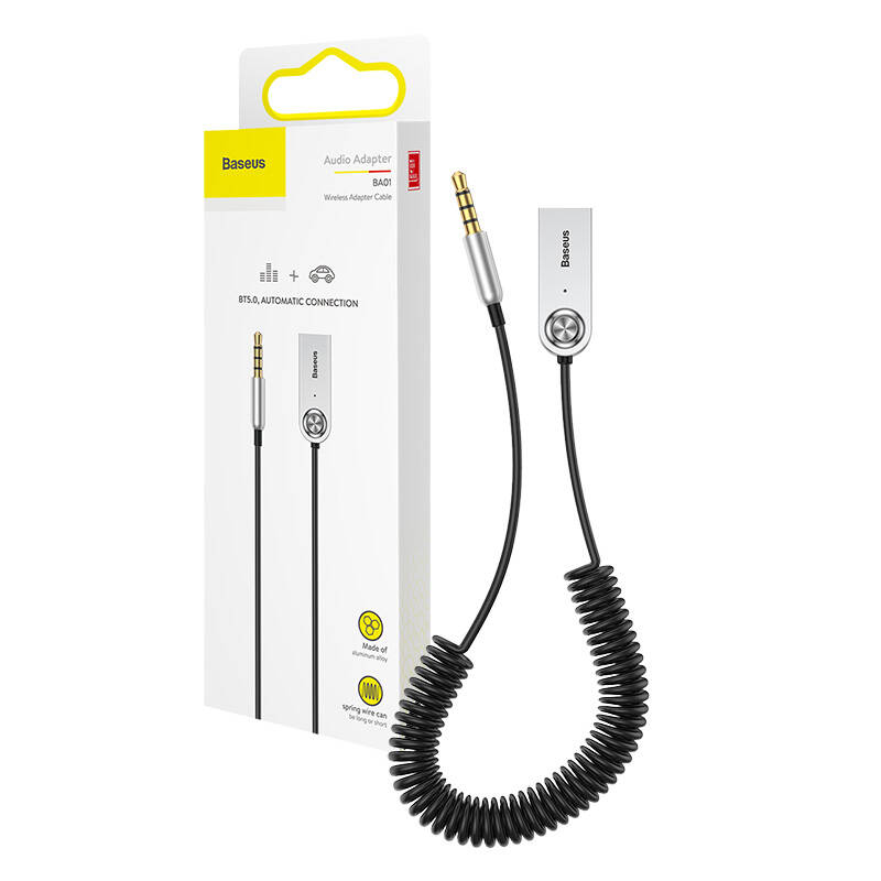 Baseus Αντάπτορας Ήχου USB Bluetooth 5.0  AUX (Μαύρο)