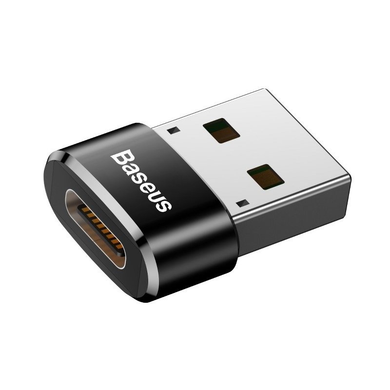 Baseus Μετατροπέας USB-C σε USB-A 3A (Μαύρο)
