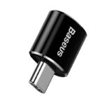 Baseus Μετατροπέας USB σε USB-C 2.4A (Μαύρο)