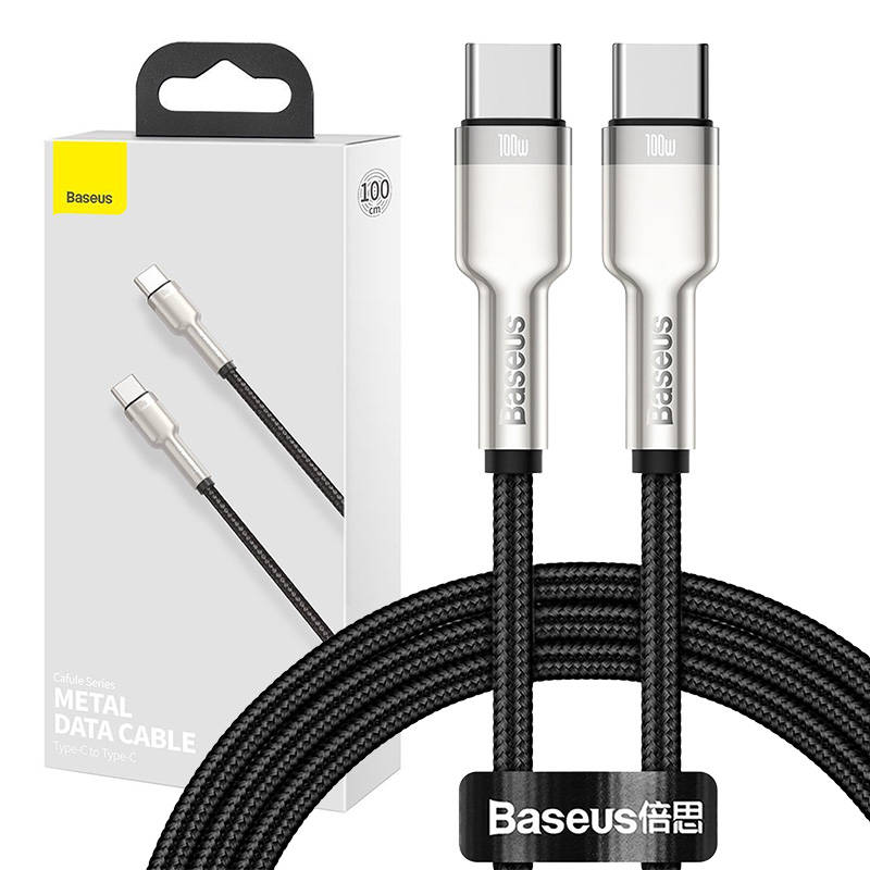 Baseus Καλώδιο USB-C σε USB-C Cafule Metal Braided