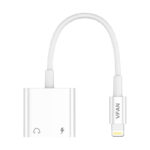 Cable VFAN L10 Lightning to Lightning + mini jack 3.5mm AUX