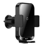 Car holder Baseus Halo with 15W inductive charger (black)