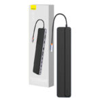 Baseus Docking Station 11σε1 EliteJoy Gen2 Series USB-C σε 3xUSB 3.0 + USB 2.0 + USB-C PD + USB-C + RJ45 + HDMI + Υποδοχή 3.5mm + SD/TF (Γκρι)