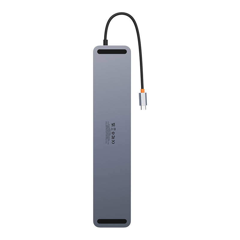 Baseus Docking Station 11σε1 EliteJoy Gen2 Series USB-C σε 3xUSB 3.0 + USB 2.0 + USB-C PD + USB-C + RJ45 + HDMI + Υποδοχή 3.5mm + SD/TF (Γκρι)