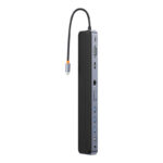 Baseus Docking Station 11σε1 EliteJoy Gen2 Series USB-C σε 3xUSB 3.0 + USB 2.0 + USB-C PD + USB-C + RJ45 + HDMI + Υποδοχή 3.5mm + SD/TF (Γκρι)