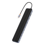 Baseus Docking Station 11σε1 EliteJoy Gen2 Series USB-C σε 3xUSB 3.0 + USB 2.0 + USB-C PD + USB-C + RJ45 + HDMI + Υποδοχή 3.5mm + SD/TF (Γκρι)