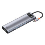 USB-C σε 3xUSB 3.0 + 2xHDMI + USB-C PD + Ethernet RJ45 + microSD/SD + VGA + AUX (Ασημί)
