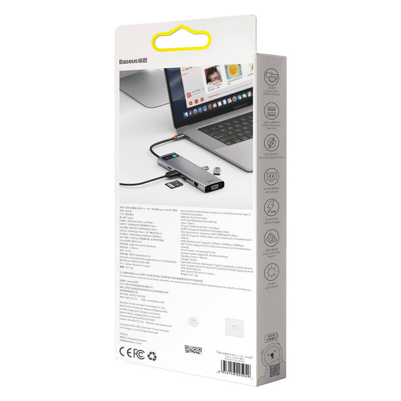 Baseus Docking Station 11in1 Metal Gleam Series