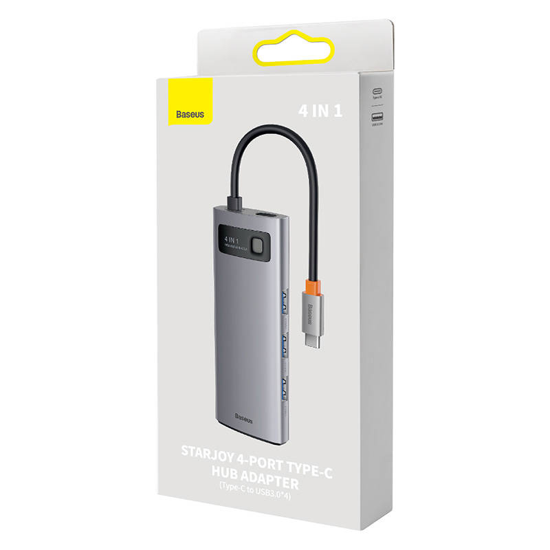 USB-C σε 4xUSB 3.0 (Γκρι)