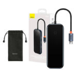 Baseus Docking Station 5σε1 AcmeJoy Series USB-C σε 2xUSB 3.0 + USB 2.0 + USB-C PD + HDMI (Γκρι)