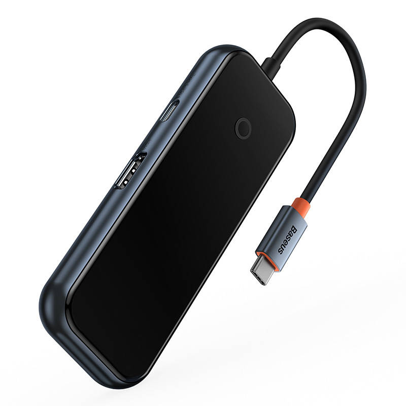 Baseus Docking Station 5σε1 AcmeJoy Series USB-C σε 2xUSB 3.0 + USB 2.0 + USB-C PD + HDMI (Γκρι)