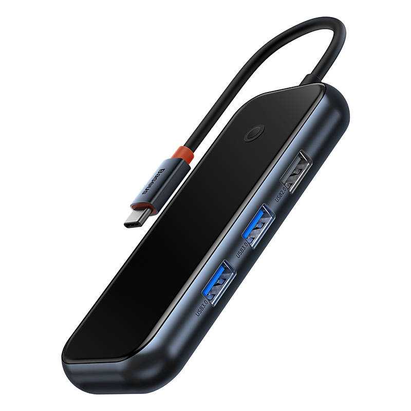 Baseus Docking Station 5σε1 AcmeJoy Series USB-C σε 2xUSB 3.0 + USB 2.0 + USB-C PD + HDMI (Γκρι)