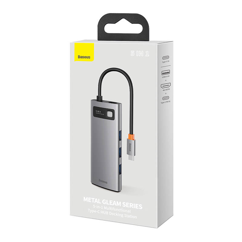 USB-C σε 3xUSB 3.0 + HDMI + USB-C PD (Ασημί)