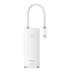 Baseus Docking Station 5σε1 USB-C σε 3xUSB 3.0 + USB-C + HDMI Lite Series (Λευκό)