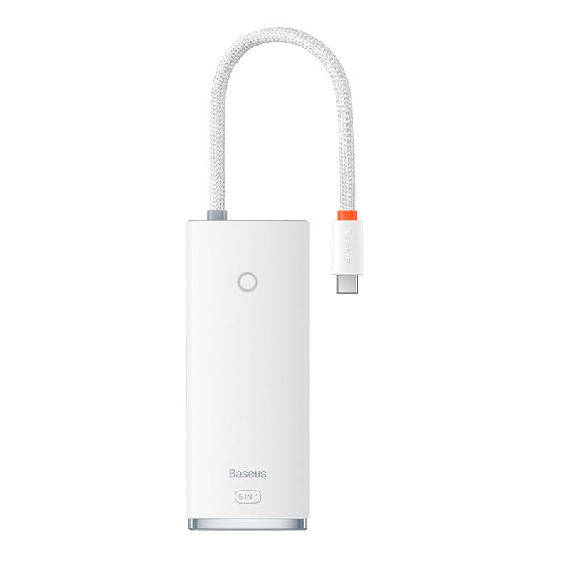 Baseus Docking Station 5σε1 USB-C σε 3xUSB 3.0 + USB-C + HDMI Lite Series (Λευκό)