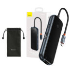 Baseus Docking Station 6σε1 AcmeJoy Series USB-C σε 2xUSB 3.0 + USB 2.0 + USB-C PD + HDMI + RJ45 (Γκρι)