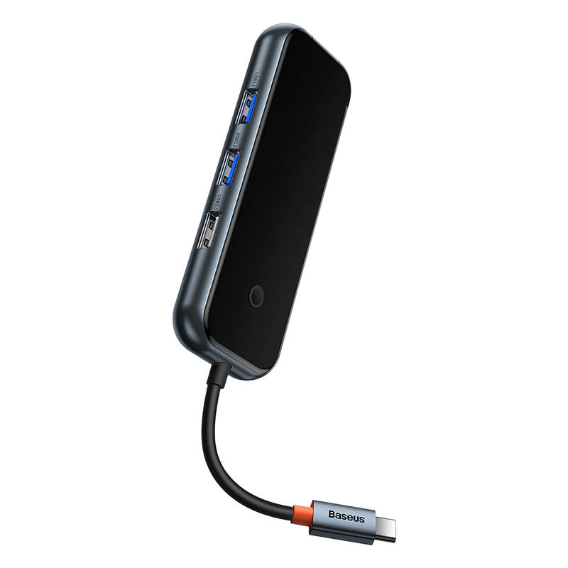 Baseus Docking Station 6σε1 AcmeJoy Series USB-C σε 2xUSB 3.0 + USB 2.0 + USB-C PD + HDMI + RJ45 (Γκρι)
