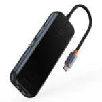 Baseus Docking Station 6σε1 AcmeJoy Series USB-C σε 2xUSB 3.0 + USB 2.0 + USB-C PD + HDMI + RJ45 (Γκρι)