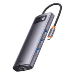 USB-C σε 3xUSB 3.0 + 2xHDMI + USB-C PD + Ethernet RJ45 (Ασημί)