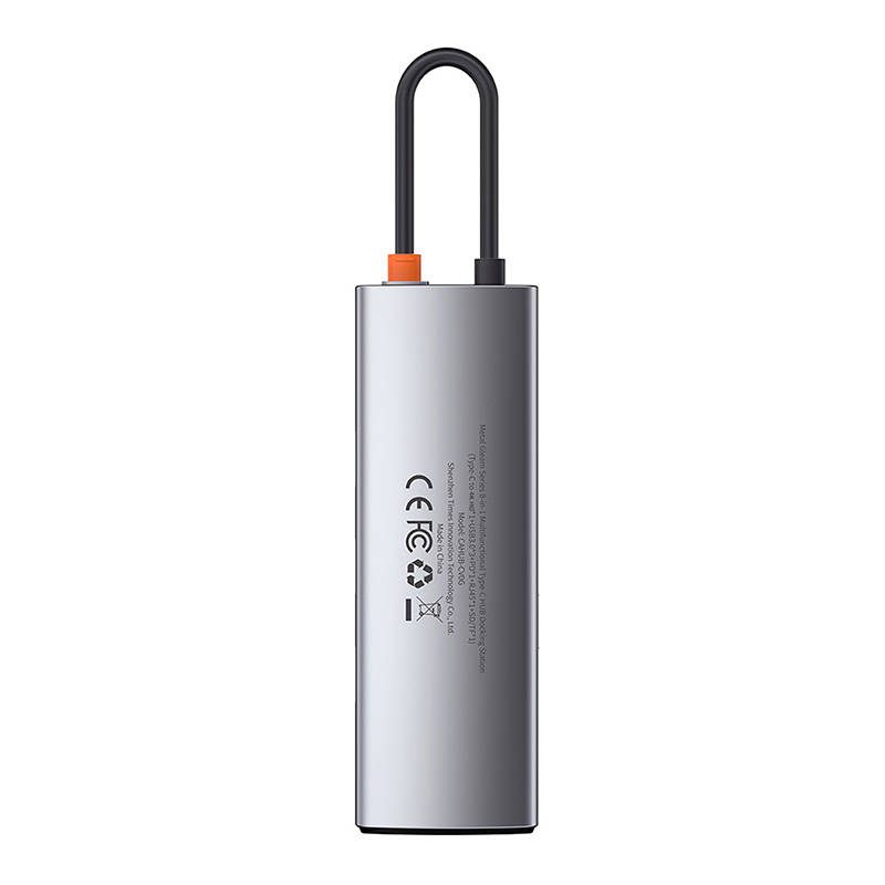 USB-C σε 3xUSB 3.0 + HDMI + USB-C PD + Ethernet RJ45 + MicroSD/SD (Ασημί)
