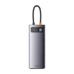 USB-C σε 2xUSB 3.0 + 2xHDMI + USB 2.0 + USB-C PD + Ethernet RJ45 + MicroSD/SD (Γκρι)