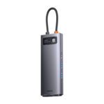 USB-C σε 2xUSB 3.0 + 2xHDMI + USB 2.0 + USB-C PD + Ethernet RJ45 + MicroSD/SD (Γκρι)