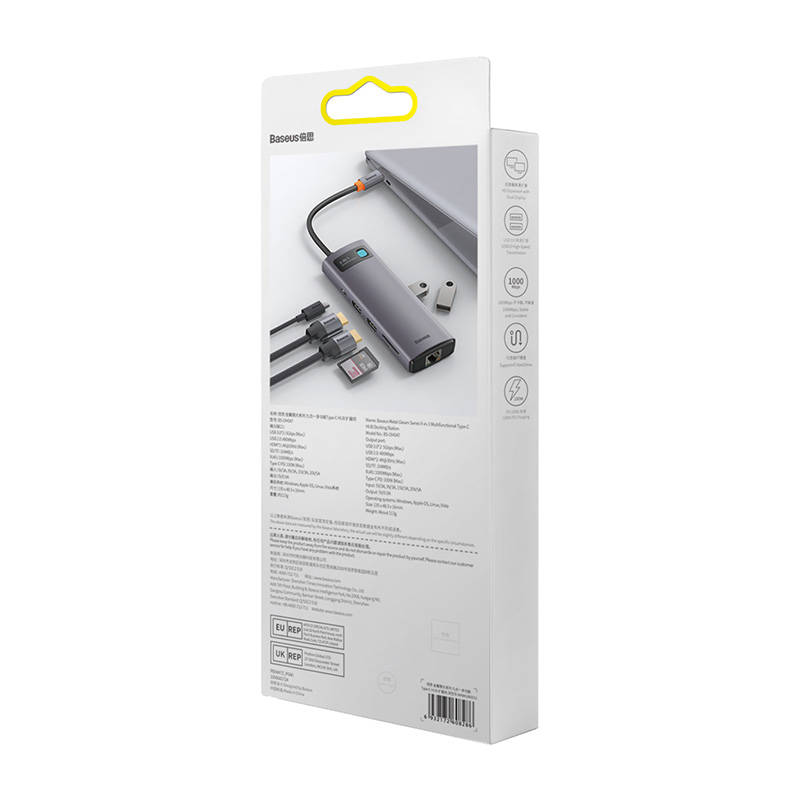 Baseus Docking Station 9σε1 Metal Gleam Series