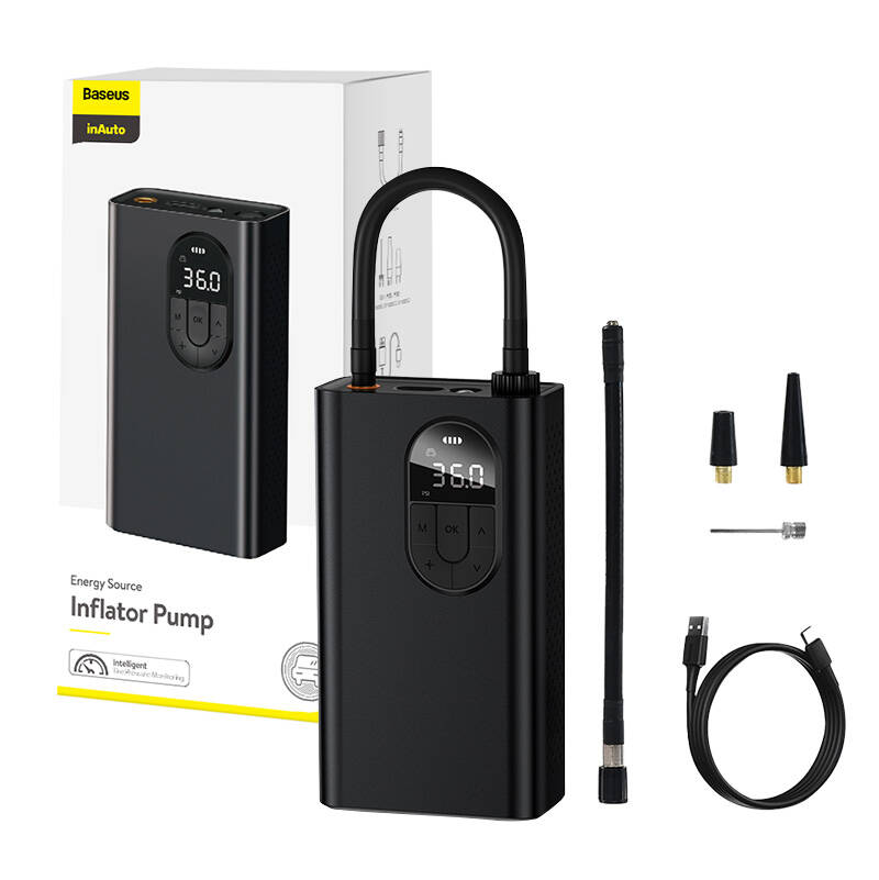Inflator Pump Baseus with Energy Source 2500 mAh (black)