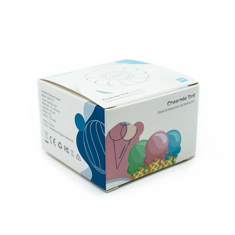 Cheerble Διαδραστική Μπάλα για Σκύλους και Γάτες Ice Cream (Μπλε)