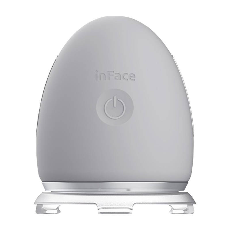 InFace Συσκευή Καθαρισμού Προσώπου με Ιόντα Egg CF-03D (Γκρι)