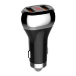 LDNIO Φορτιστής Αυτοκινήτου C2 2USB με Καλώδιο MicroUSB (Μαύρο/Ασημί)