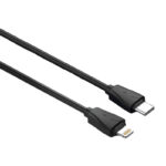 LDNIO Φορτιστής Αυτοκινήτου C510Q USB με Καλώδιο USB-C σε Lightning (Μαύρο)