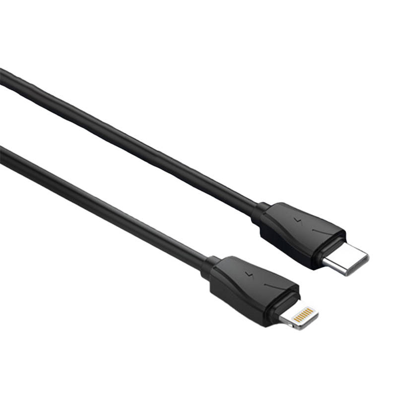 LDNIO Φορτιστής Αυτοκινήτου C510Q USB με Καλώδιο USB-C σε Lightning (Μαύρο)