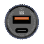 LDNIO Φορτιστής Αυτοκινήτου C510Q USB με Καλώδιο USB-C σε Lightning (Μαύρο)
