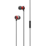 LDNIO Ενσύρματα Ακουστικά HP02 με Υποδοχή 3.5mm (Μαύρο/Κόκκινο)