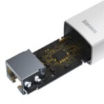Baseus Αντάπτορας Δικτύου Lite Series USB-C σε RJ45 (Λευκό)
