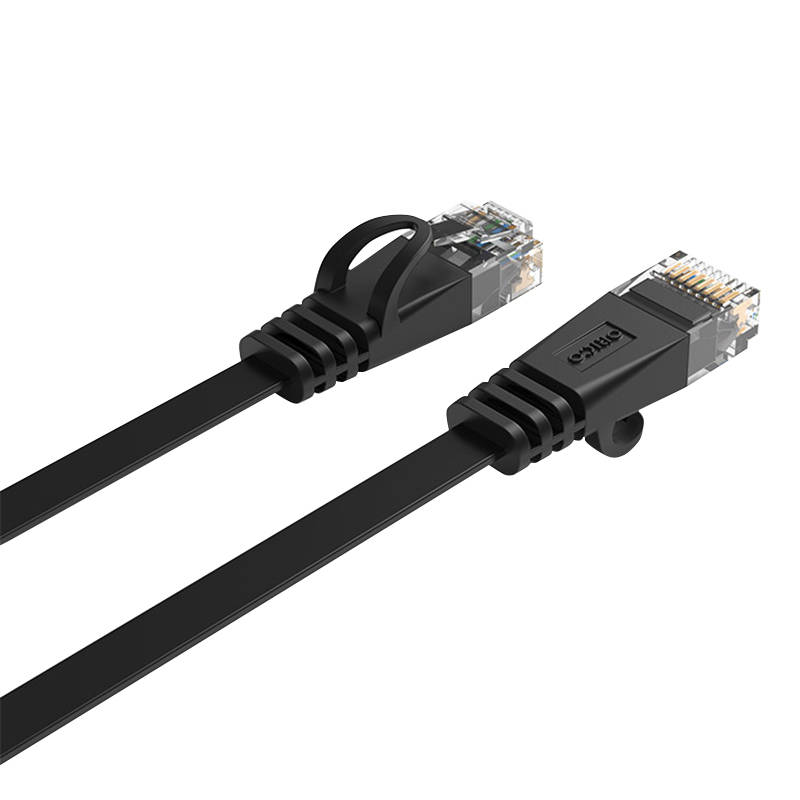Orico RJ45 Cat.6 Flat Ethernet Network Cable 10m (Black)