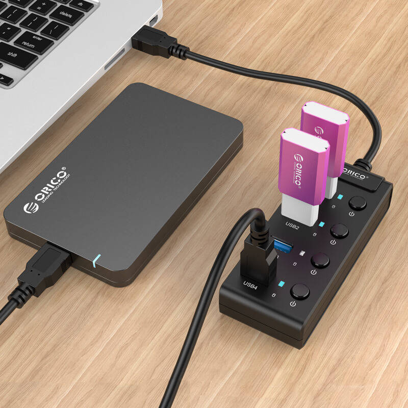 Orico  USB 3.0. Hub with switches