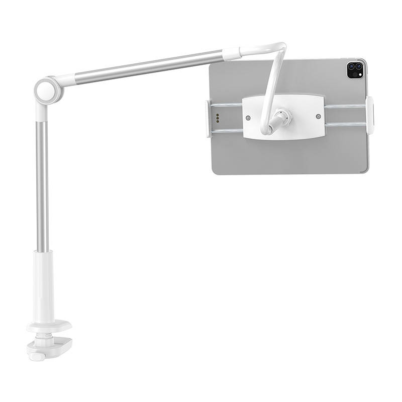 Baseus Βάση για Κινητό/Tablet με Βραχίονα Otaku Life Rotary Pro (Ασημί/Λευκό)