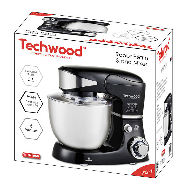 Planetary food processor Techwood TRO-1056 (black)